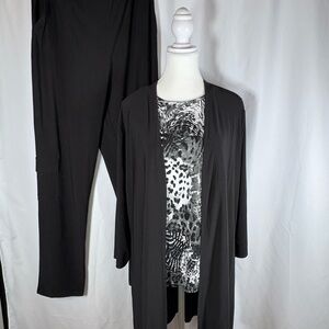 Attitudes by Renee 3 piece pantsuit NWT XL
